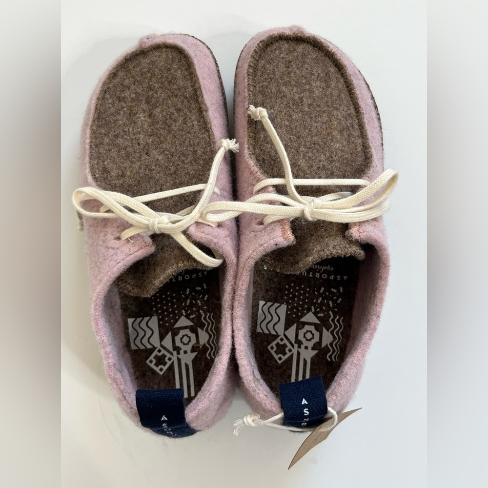 New Asportguesas by Fly London Chat Sneaker Wool Rubber Cork Pink Size 37 Shoes - Picture 4 of 9